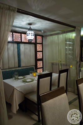 image of dining room at Tulsi, Indian restaurant in Midtown East, NYC, New York