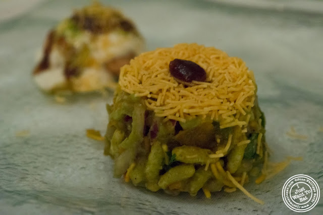 image of Avocado Jhal Muri at Tulsi, Indian restaurant in Midtown East, NYC, New York