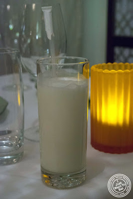image of sweet lassi at Tulsi, Indian restaurant in Midtown East, NYC, New York
