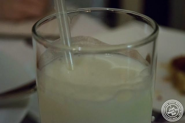 image of sweet lassi at Tulsi, Indian restaurant in Midtown East, NYC, New York