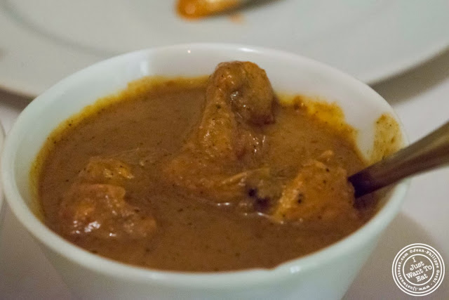 image of Mangolorean Chicken Curry at Tulsi, Indian restaurant in Midtown East, NYC, New York