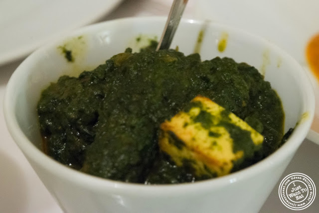image of Paneer and spinach at Tulsi, Indian restaurant in Midtown East, NYC, New York