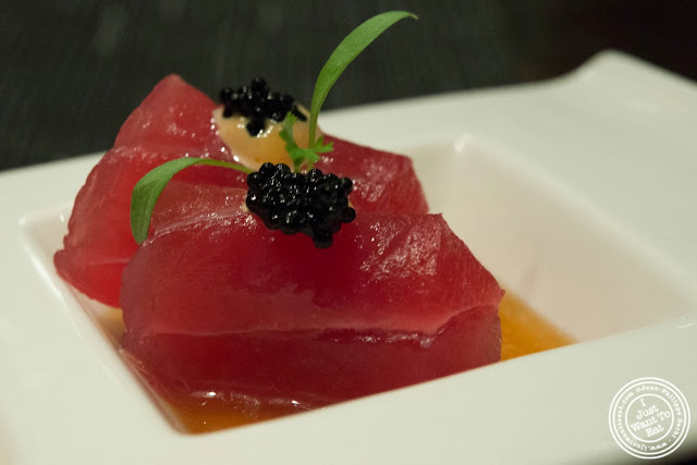image of tuna sashimi at Aji 53, Japanese restaurant in Brooklyn, New York