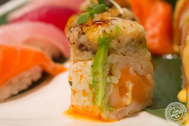 image of monster roll at Aji 53, Japanese restaurant in Brooklyn, New York