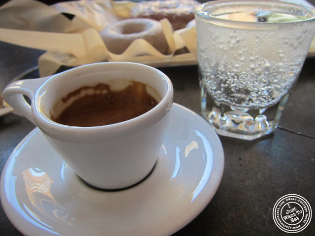 image of espresso at Doughnut Plant in NYC, New York
