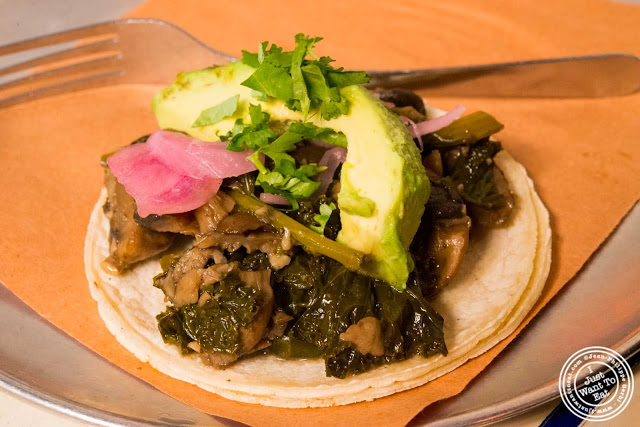 image of veggie tacos from Tacombi at Fonda Nolita in NYC, New York