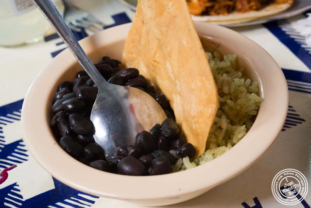 image of Rice and beans from Tacombi at Fonda Nolita in NYC, New York