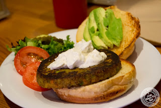 image of veggie burger at 67 Burger in Brooklyn, New York