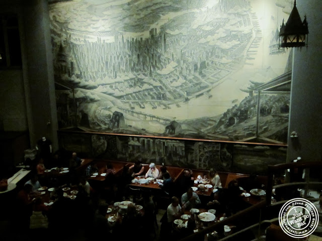 image of dining room at John's pizzeria in Times Square, NYC, New York