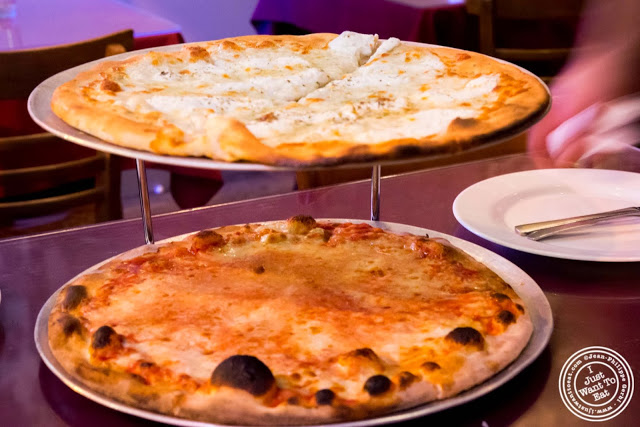 image of pizza at John's pizzeria in Times Square, NYC, New York