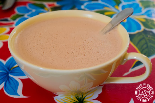 image of Hot chocolate with machica at Zafra's in Hoboken, NJ
