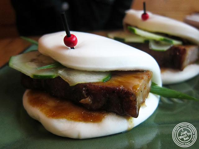 image of pork buns at Umami Shoppu in the West Village, NYC, New York