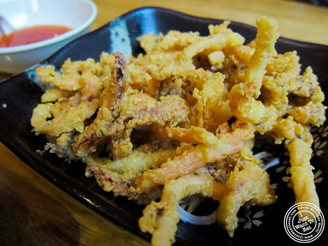 image of fried squid at Umami Shoppu in the West Village, NYC, New York