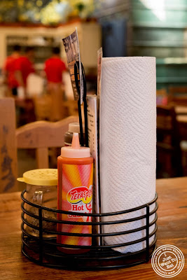 image of paper towel roll at  Hill Country in NYC, New York