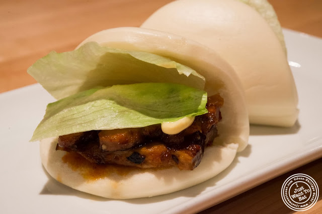 image of pork buns at Ippudo West Side in NYC, New York