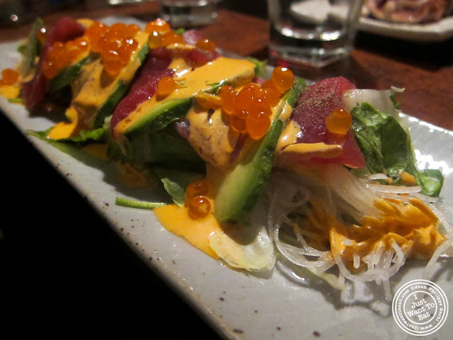 image of Spicy Tuna Carpaccio at East Japanese Restaurant in NYC, New York