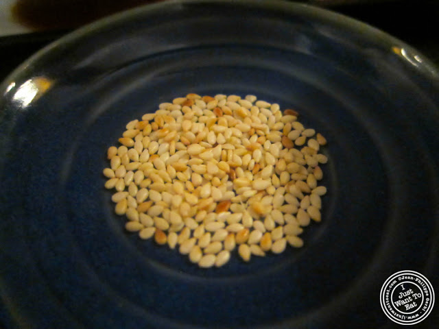 image of Toasted sesame seeds at East Japanese Restaurant in NYC, New York