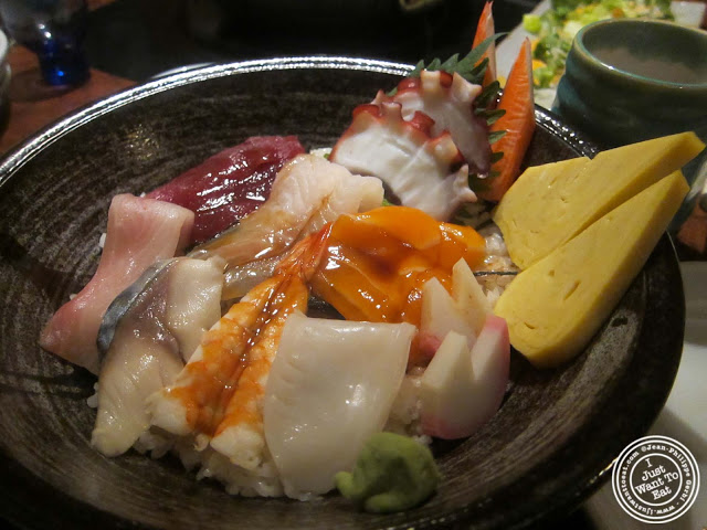 image of chirashi at East Japanese Restaurant in NYC, New York