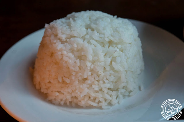 image of white rice at Glow Thai restaurant and lounge in Bay Ridge Brooklyn, New York