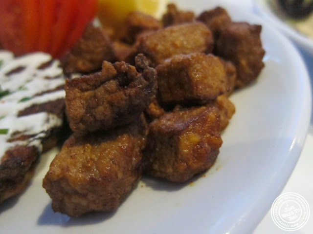 image of calf liver cubes at Roka Turkish Cuisine in Kew Gardens, NY