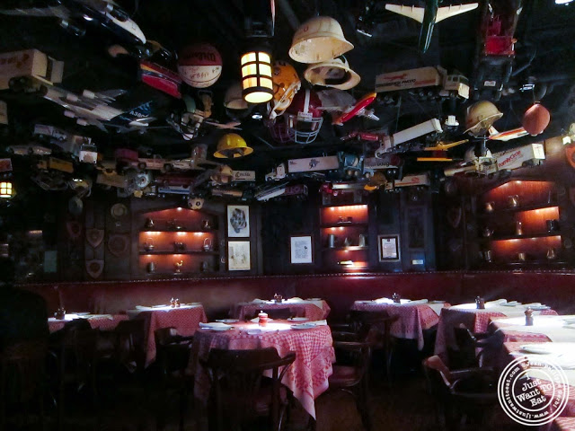 image of dining room and toys at 21 Club in NYC, New York