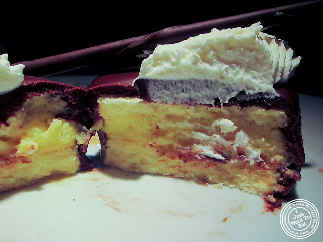 image of Boston cream pie at 21 Club in NYC, New York