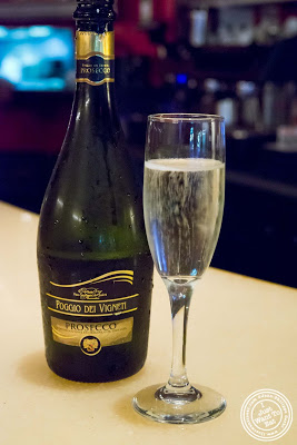 image of prosecco at Giano Italian restaurant in the East Village - NYC, New York