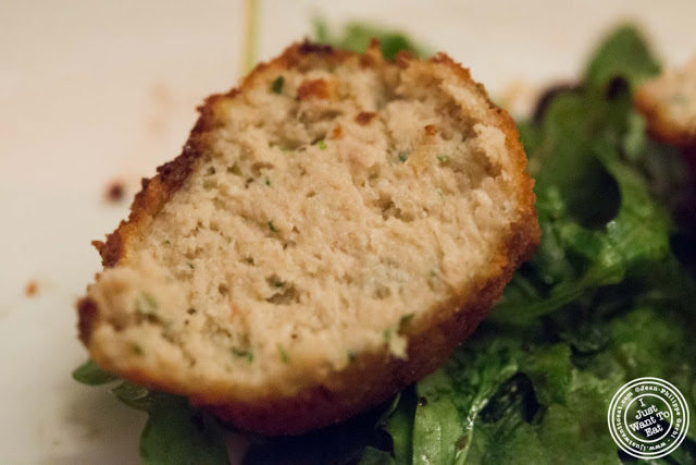 image of tuna and ricotta croquette at Giano Italian restaurant in the East Village - NYC, New York