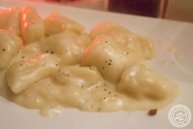 image of gnocchi with 4 cheese sauce at Giano Italian restaurant in the East Village - NYC, New York