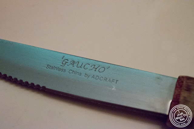 image of steak knife at Giano Italian restaurant in the East Village - NYC, New York