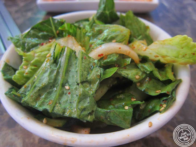image of sesame salad at Bann Korean restaurant in NYC, New York