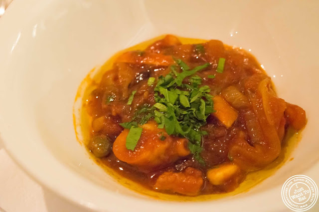 image of braised octopus at Incognito Bistro in NYC, New York