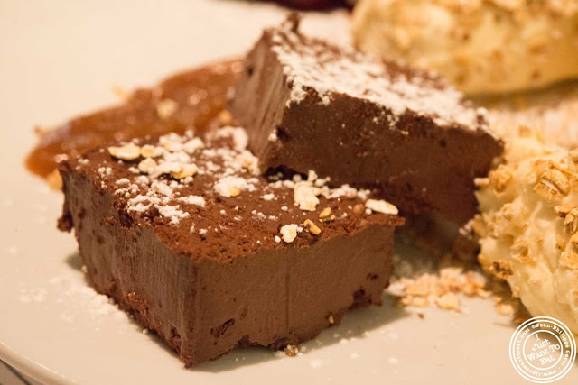 image of chocolate torte at Incognito Bistro in NYC, New York