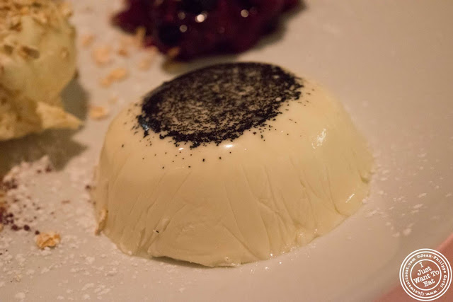 image of panna cotta at Incognito Bistro in NYC, New York
