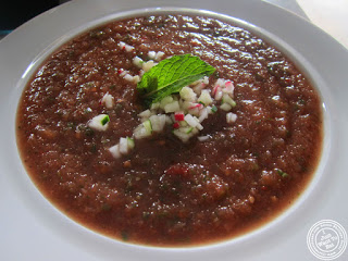 image of gazpacho at Mezzaluna in Soho, New York City, NY
