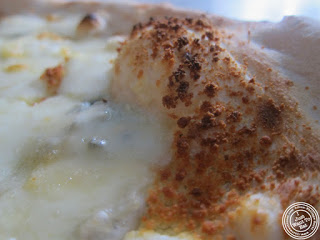 image of Four cheese pizza at Mezzaluna in Soho, New York City, NY