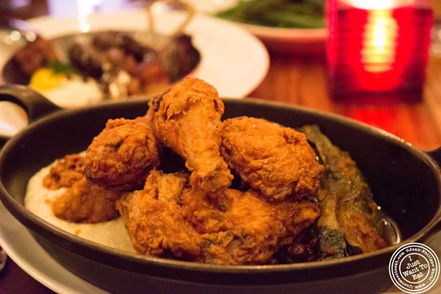 image of fried chicken at Tom Colicchio Craftbar in NYC, New York