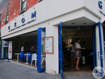 image of Grom ice cream in NYC, New York