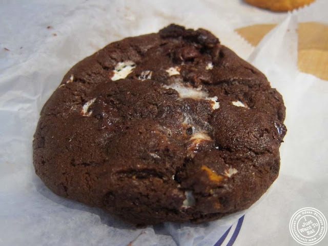 image of s'mores cookie at Insomnia cookies on the Upper West Side, NYC, New York