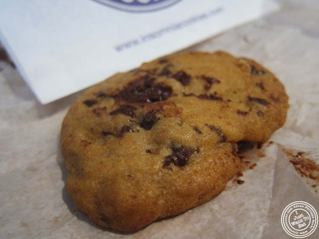 image of chocolate chunk cookie at Insomnia cookies on the Upper West Side, NYC, New York