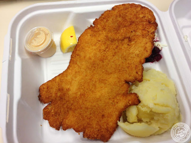 image of chicken schnitzel at Schnitzel and Things Food Truck in NYC, New York