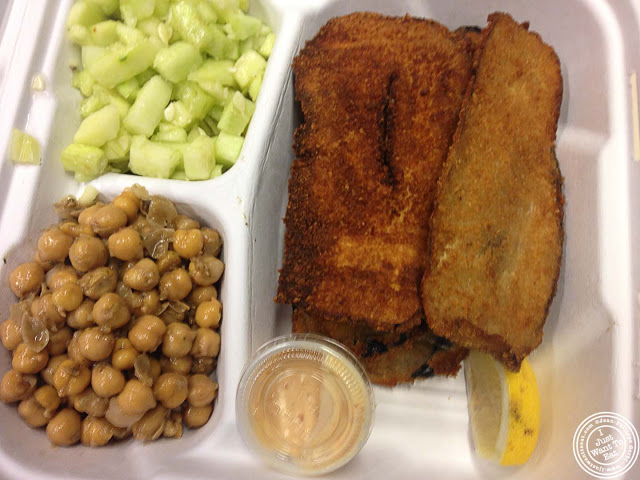 image of eggplant schnitzel at Schnitzel and Things Food Truck in NYC, New York