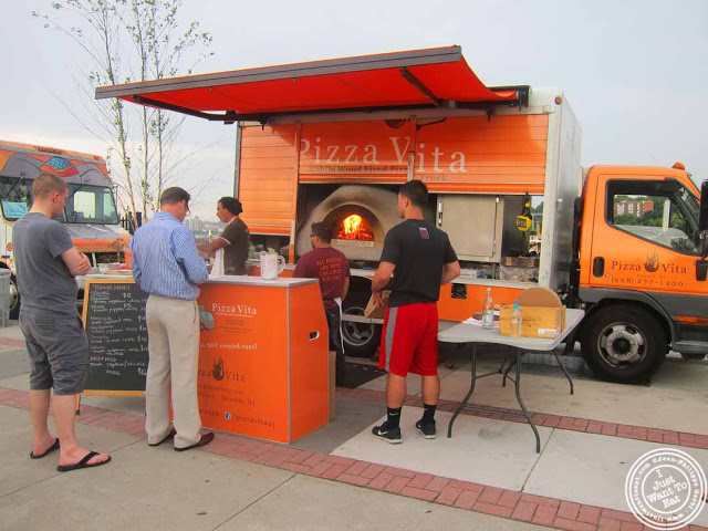 image of pizza vita food truck at Pier 13 in Hoboken, NJ