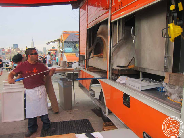 image of pizza vita food truck at Pier 13 in Hoboken, NJ