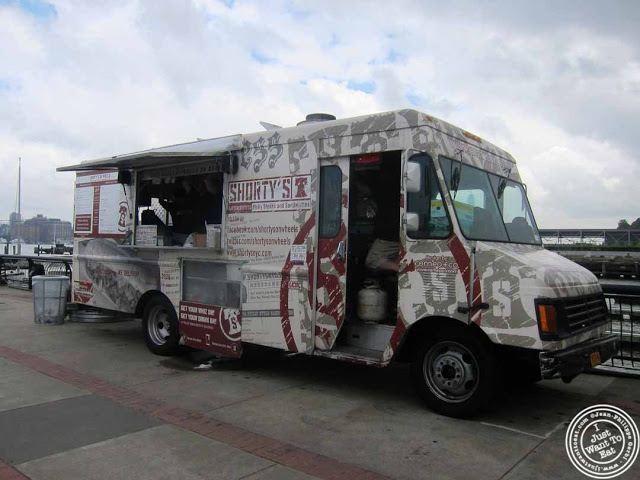 image of Shorty's food truck at Pier 13 in Hoboken, NJ