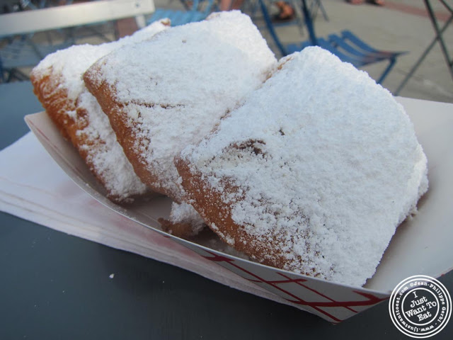 image of Beignets at The French Quarter food truck at Pier 13 in Hoboken, NJ