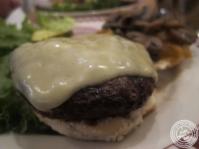 image of People's Choice burger at Island Burgers and Shakes in Hell's Kitchen, NYC, New York