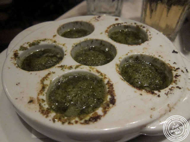 image of escargots de Bourgogne at French roast in NYC, New York