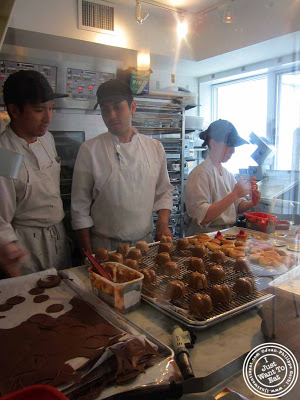 Image of kitchen at Dominique Ansel Bakery in NYC, New York