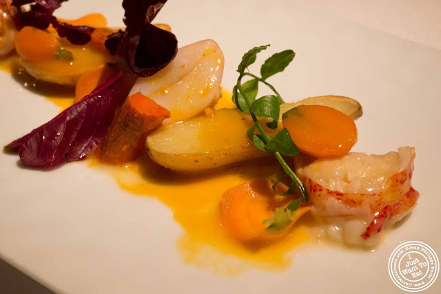 image of warm lobster salad at Gramercy Tavern in NYC, New York